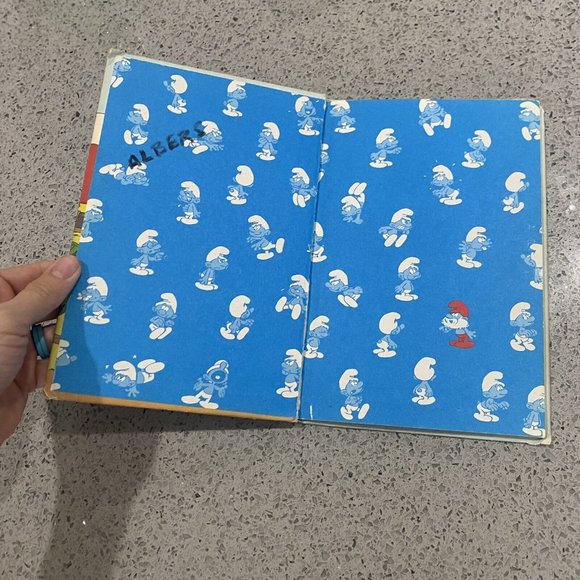 Vintage Book What Do Smurfs Do All Day? by Peyo 1983 Book Club Ed, Junk Journal - Picture 8 of 9